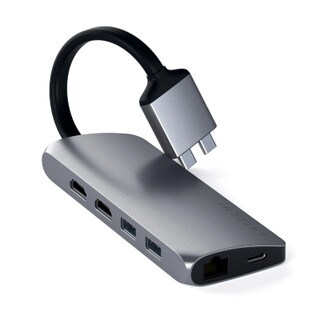 Satechi Type-C Dual Multimedia Adapter - Space Gray
